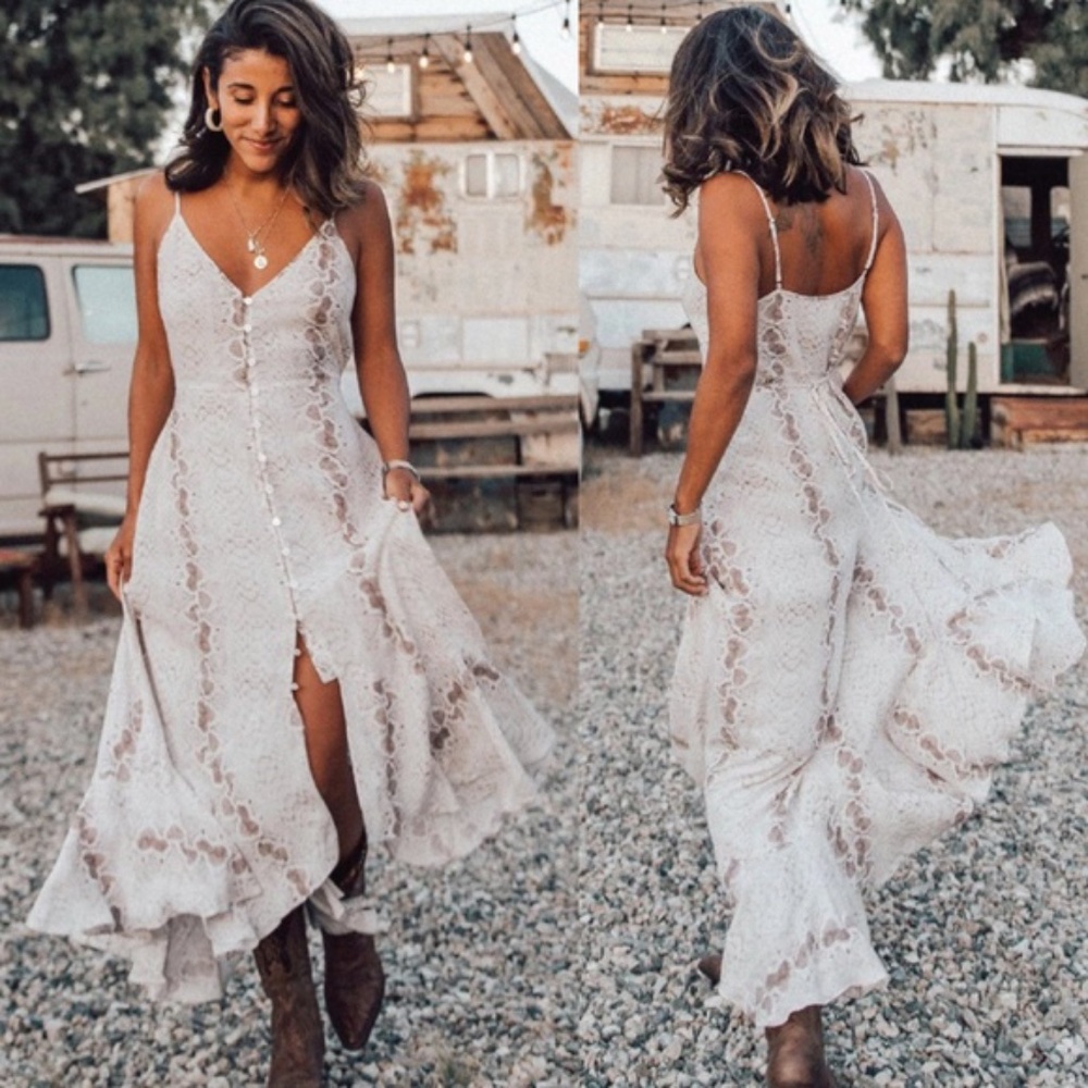 Boho Snakeskin Print Cami Maxi Dress